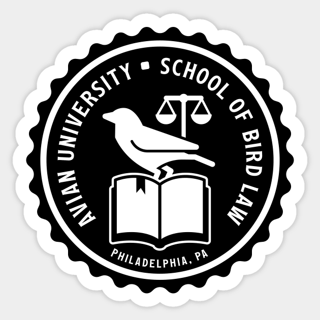 Bird Law Sticker by Pufahl